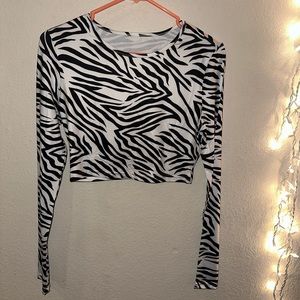 Zebra Crop Top